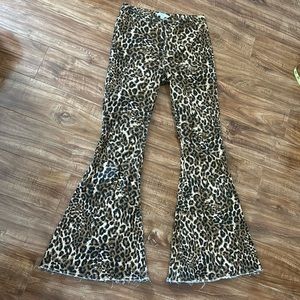Leopard bell bottoms